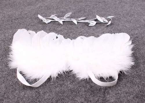 Newborn Boys Baby Girl Angel Wings Leaf Costume Photo Photography Prop Outfits