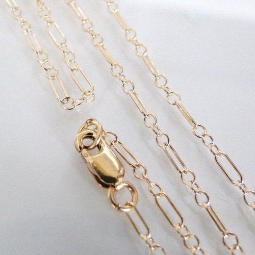 14k Gold Filled long et court chaîne Collier 30 in environ 76.20 cm