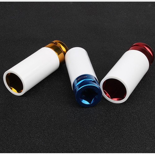 3Pcs Alloy Wheel Nut Thin Wall DEEP Impact Socket Set 1//2/"drive 17//19//21 mm