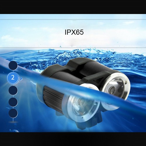 Outdoor Bright 4000LM 2 X XM-L T6 LED USB Waterproof Lamp Bike Bicycle Headlight