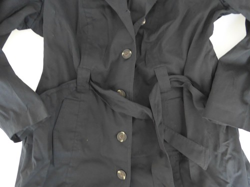 Sheego Damen Parka Trenchcoat Jacke Mantel Gr 133 40 bis 52 schwarz