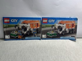 LEGO CITY Instructions 60118 Orange Garbage Truck (2016) - Both 1 & 2  Manuals