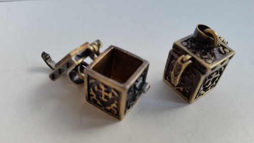Coffret X 2 Boîtes ouverture Bijoux Maison de poupées miniatures Crafts F7223