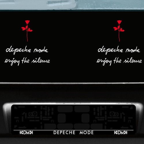 Set L Enjoy The Silence Rosa Depeche Mode Pegatina Tatuaje Lámina Decorativa Wwr