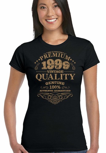 Âgé à la Perfection 1999 21st Anniversaire Pour Femme Drôle T-shirt 21 ans cadeau top