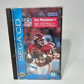 Joe Montana's NFL Football Sega CD 1993 Multiplayer Sports Video Game with Case