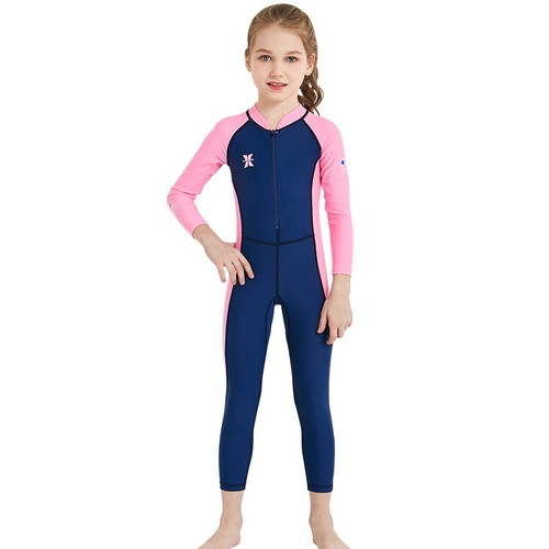 Children Swimwear Wetsuit UV Protection Thin Long-sleeved Diving Swimming Suit