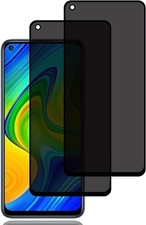 2x Sichtschutzfolie Xiaomi Redmi Note 9, Anti-spy Härteschutzglas, Kratzfest