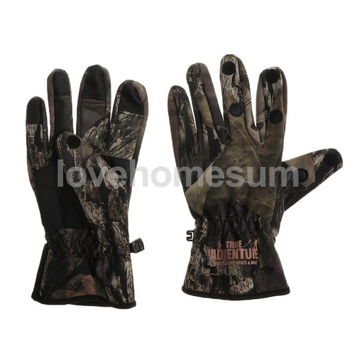 Bionic winddichte Camouflage-Jagdhandschuhe im Winter mit Vollfinger xl