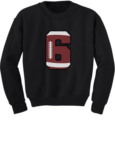 Gift For 6 Year Old 6th Birthday Football Youth Kids Sweatshirt Bday