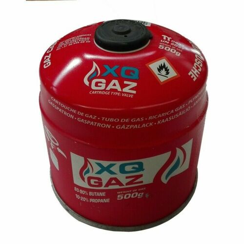 XQ-Gas Gaskartusche 500 Gramm Butangas Propangas Kocher Kartusche 100g = 2,19 €