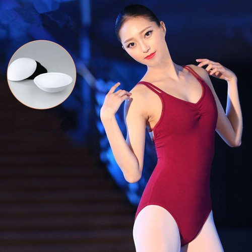 Women Adult Cotton Camisole Ballet Dance Gymnastics Bodysuit Leotard Dancewear