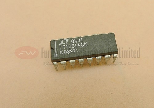 Linear LT1281ACN Dual Transmitter//Receiver RS-232 PDIP16 X 1PC