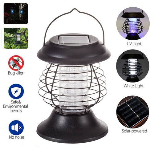 Solar Power Mosquito Killer Light Electric Trap Lamp Fly Bug Zapper Pest Control