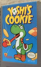NES Yoshi's Cookie Game, manual, And Sleeve
