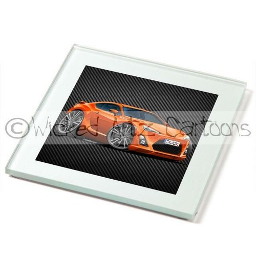 WickedArtz Cartoon Car Toyota GT86 Sports Coupe Premium Drinks Coaster