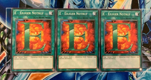 Eiliger Notruf SDHS-DE029 BOOSTERFRISCHER Zustand 3x E Yu-Gi-Oh Deutsch!