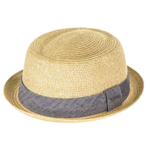 Stetson Hats Robstown Panama-Style Pork Pie Trilby Natural