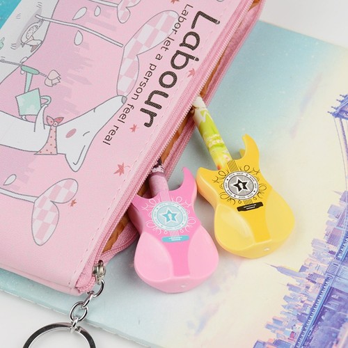 2pc//4pcs NEW Novelty guitar Shape Ball Point Ballpoint Pen Office Stationery