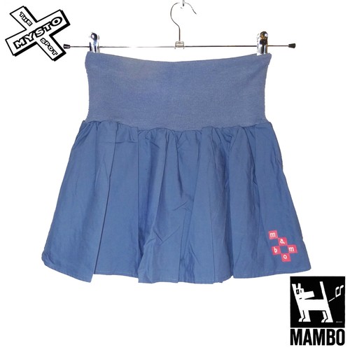 MAMBO /'MICKEY/' WOMENS MINI SKIRT PALE INDIGO BLUE SURF UK 12 14 BNWT RRP £25