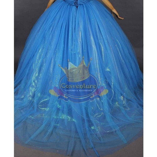 Cinderella Costume Dress Ballgown 2015 Movie Latest Design Custom Made Princess