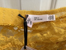 Agent Provocateur ANNA Set 36C, 4, 2 NWT Yellow