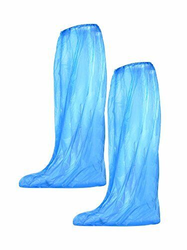 Mudder 10 Paia Copriscarpe Monouso Impermeabile Copristivali Pioggia Blu