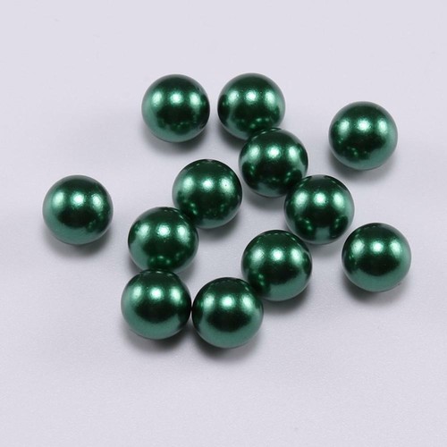 Round ABS Imitation Pearl No Hole Loose Beads DIY Craft Jewelry Making