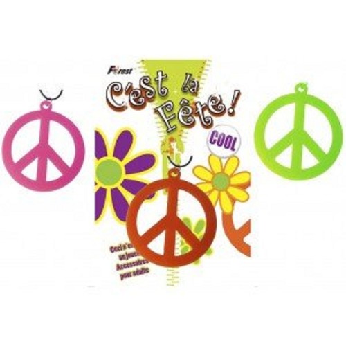 LOT DE 24 COLLIERS PEACE AND LOVE