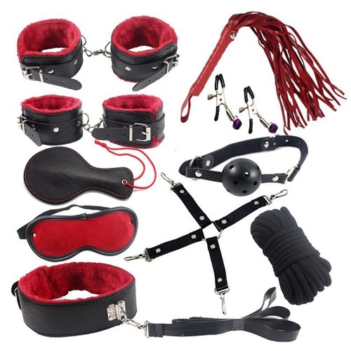 Handcuffs-Sex-Toys-Leather-Bondage-Sex-Tool-Bandage-Restraint-Nipple for Couples