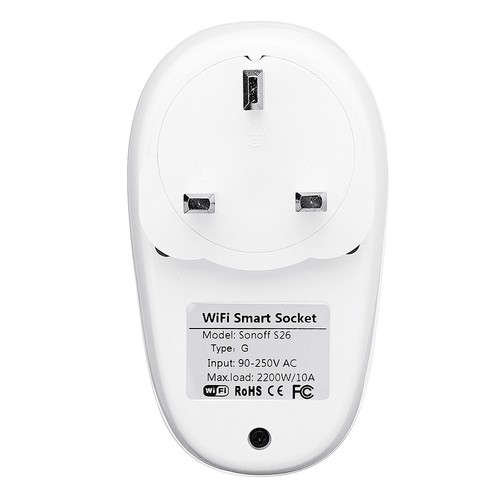 SONOFF® S26 10A AC90V-250V Smart WiFi Socket US//UK//AU//EU Wireless Plug Power