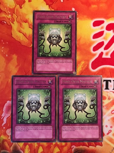 Mixed Yu-Gi-Oh 3x Rare Mind Over Matter TDGS-EN073