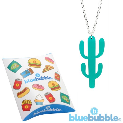 Bluebubble CACTUS GARDEN Necklace Kitsch Kawaii Novelty Cool Mexican Fancy Dress