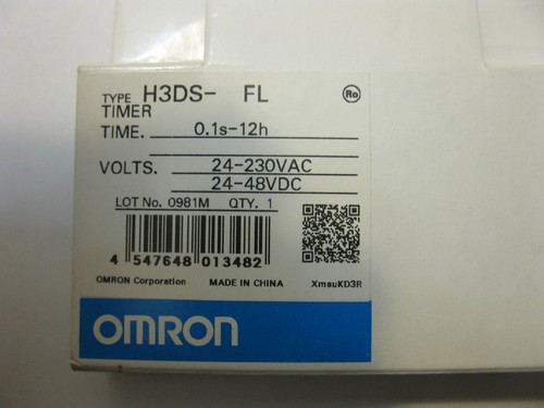 NEW OMRON Circulating TWIN TIMER H3DS-FL 0.1S-12H POWER 24-230VAC OR 24-48VDC
