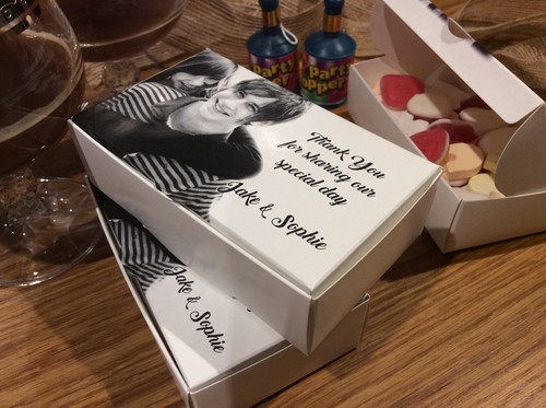 Personalised PHOTO Cake Boxes Christening Special Occasion 100x60x30 Wedding