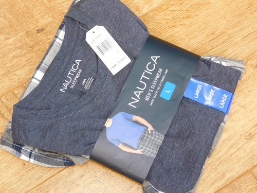 NAUTICA MENS TWO PIECE SLEEPWEAR LOUNGEWEAR SET FANTASTIC QUALITY BNWT