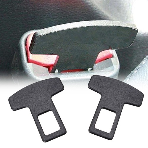 1* Car Accessories Safety Seat Belt Buckle Alarm Stopper Eliminator Black Clip