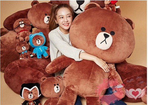 Friends Brown Bear plush Soft Toys doll kids Xmas 60cm