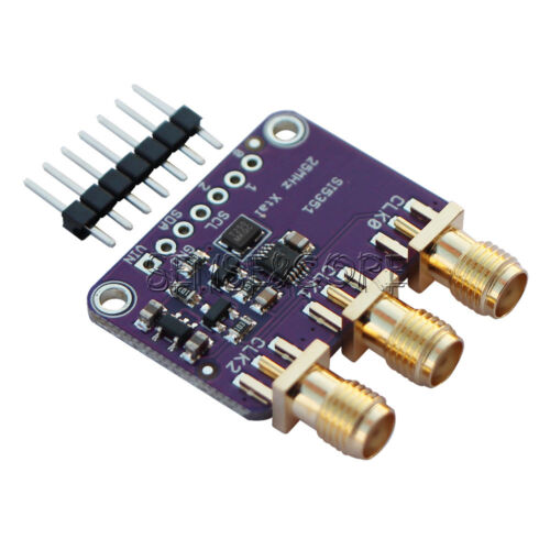 Si5351A 25MHZ I2C DS1302 Clock Generator Breakout 8KHz to 160MHz for Arduino