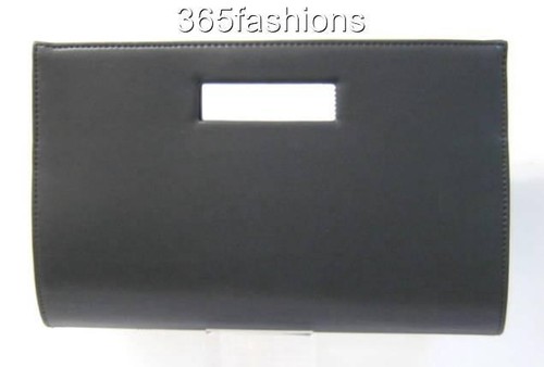 STATEMENT GLAM BLING RHINESTONE FAUX CRYSTAL OVERSIZED LARGE CLUTCH BAG BLACK