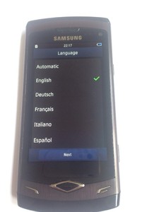 Samsung Wave S8500-2GB Unlocked Smartphone Ebony Grey