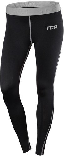 TCA Pro Performance Long Womens Sports Tights Black Soft Stretchy Gym Training