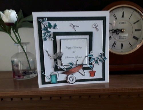 Tout Nom ou Message. Jardinier Handmade Personnalisé Mans CARTE D/'ANNIVERSAIRE.