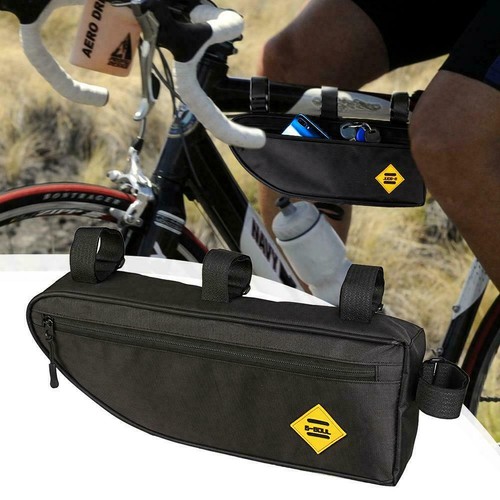 Bicycle Triangle Bag Bike Frame Front Tube Waterproof Cycling Pouch L