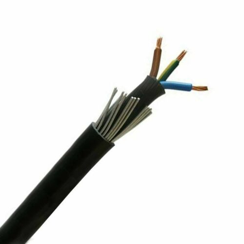 Earth 10 METRES Blue 2.5mm SWA 6943X 3 CORE STEEL WIRE ARMOURED CABLE Brown 