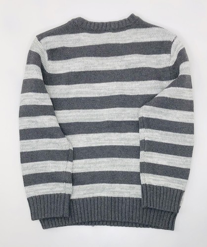 Details about / Gymboree Kids Striped Knit Pull Over Gray And White NWT XS-S