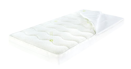 Stanley Toddler//Junior Bed Grey /& White Pocket Sprung Mattress//Quilted Topper.