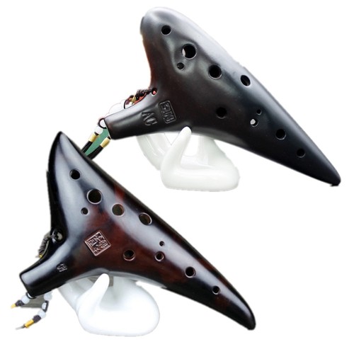 12 Hole Ocarina Ceramic Alto C Chinese Classical Musical Flute Instrument
