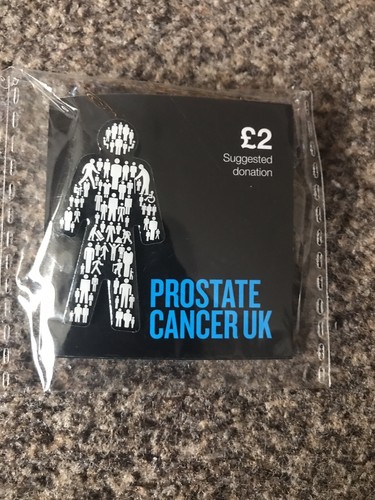 3x MEN UNITED PROSTATE CANCER UK badges £8.91 OFFICIAL FUNDRAISERS *50,000 SOLD*