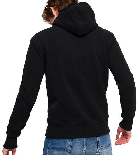 Mens Superdry Hoodie Navy Blue Sweatshirt Shop Duo Hoodie NEW